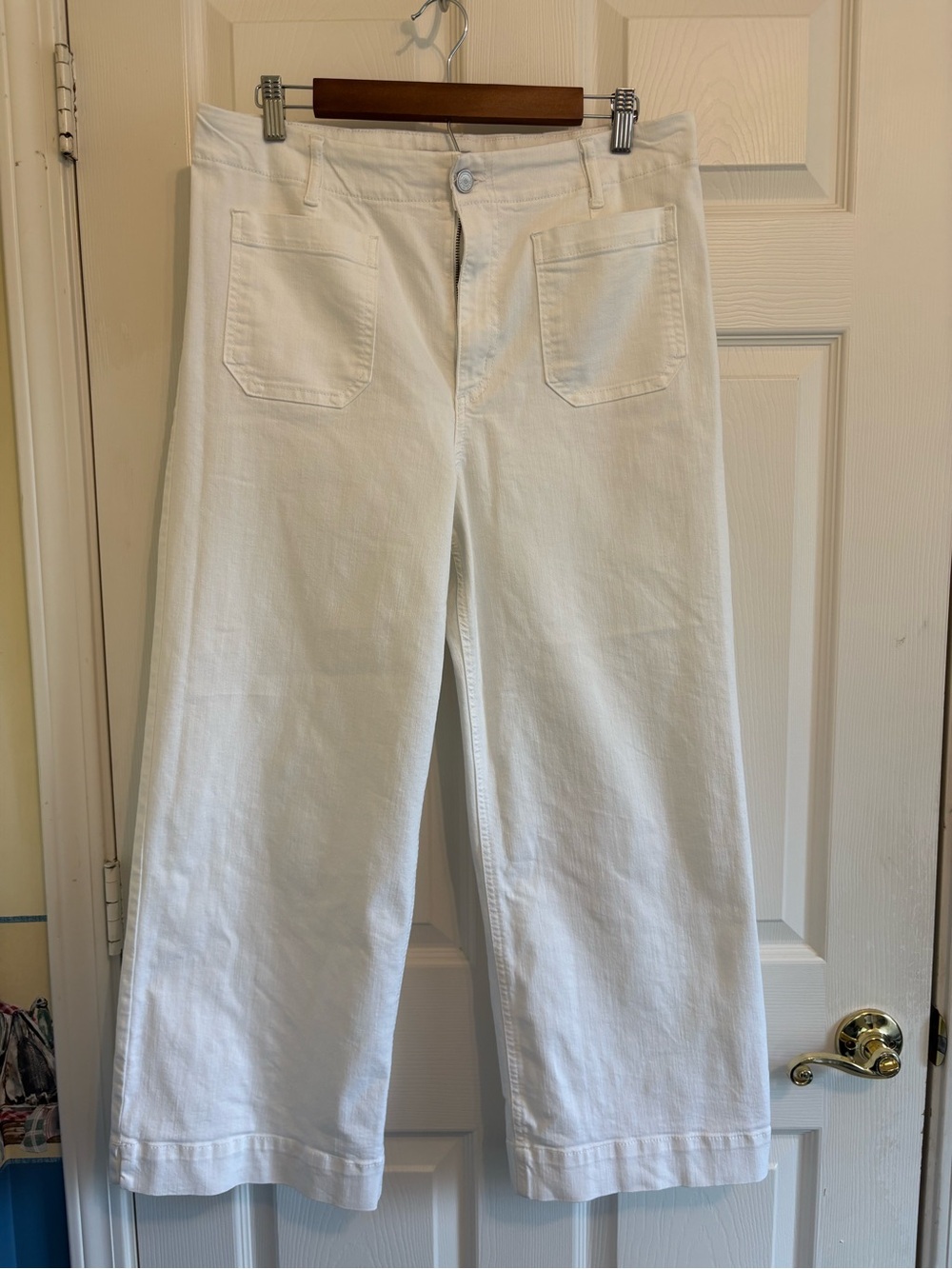 Code Bleu White Wide-Leg Denim Women's Jeans Sz 12